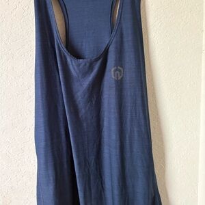 Neleus 3x Women's Navy Blue Racerback Tank Top